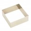 Stainless steel square pastry mould 10 x 10 x 4cm - Lacor