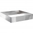 Stainless steel square pastry mould 20 x 20 x 4cm - Lacor