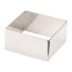 Stainless steel square pastry mould 8 x 8 x 4cm - Lacor