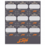 Pack of 27 multi-colored adhesive labels for jam and terrine jars - Confiturier - Le Parfait