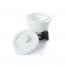 Porcelain casserole/cassolette with support - white - Life - Boska