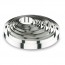 Cercle à mousse en inox 18/10 - hauteur 4,5cm - diamètre 12cm
