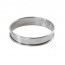 Cake / tart ring stainless steel - height 2cm - diameter 9cm