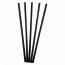 Straight stripes black straw 0.6 x 21cm / 8" - Sold by 250 - Decorated straws - AZ boutique