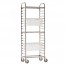 Stainless steel rack trolley GN 1/1 18 rails 38 x 62 x 164cm / 15 x 24.4 x 65" - Paderno