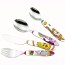 Children's cutlery 13/0 and 18/0 stainless steel - 4 pieces with animal logo - Le Cirque - Albert de Thiers