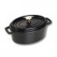 Oval cast iron cocotte 9" / 23 cm - black - Fundamentals - Staub