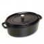 Oval cast iron cocotte 14.5" / 37 cm - black - Fundamentals - Staub