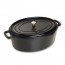 Oval cast iron cocotte 16" / 41 cm - black - Fundamentals - Staub