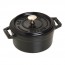 Round cast iron cocotte 4" / 10 cm - black - Fondamentales - Staub