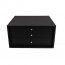 Black wooden case for 120 or 127 piece cutlery set - (front view)