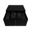 Full black wooden case for 120 or 127 piece cutlery set