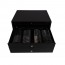 Black wooden for 127 piece cutlery set storage