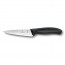 Cutting knife 12cm/5" and black synthetic handle - fibrox - victorinox