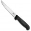 Boning knife with 15cm / 6" straight blade and synthetic black handle - fibrox - victorinox