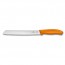 Bread knife with 21cm / 8.26" blade and orange synthetic handle - swissclassic - victorinox