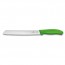 Bread knife with 21cm / 8.26" blade and green synthetic handle - swissclassic - victorinox