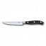 forged steak knife 5" blade with black synthetic handle - grand maitre - victorinox