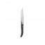 Steak knives stainless steel mirror finish black handle 22.5cm/8.7" - Set of 6 - Negro - Comas