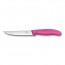 Steak knife 12cm / 5" blade with pink synthetic handle - swissclassic - victorinox