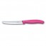 tomato and sausage knife with pink handle - swissclassic - victorinox