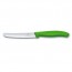 tomato and sausage knife with green handle - swissclassic - victorinox