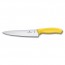 Carving knife with 19cm / 7.48" blade and yellow synthetic handle - swissclassic - victorinox