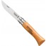 Pocket knife n°6 with beechwood handle - 7cm/2.8" carbon steel blade - Carbone - Opinel