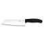 Santoku knife 7" blade with black synthetic handle - swissclassic - victorinox