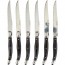 Stainless steel table knife marbled grey handle - Laguiole - Pradel Excellence