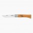Pocket knife n°10 with beechwood handle - 10cm/4" carbon steel blade - Carbone - Opinel