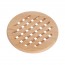 Plate mat round in wood 19,5cm x 1,5cm - Bois - Cosy & Trendy