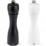 Duo manual salt and pepper mills 8" / 20cm beech wood black/white - Tahiti - Peugeot
