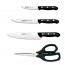 Set of 3 knives and 1 pair of scissors of kitchen - gift box - Maître - Arcos