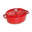 Oval cocotte 29 cm - cherry red cast iron - Vitamins - Staub
