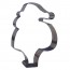 stainless steel cookie cutter santa claus 8 x 6" / 20 x 15 cm - shape and nonnette - gobel