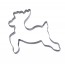 stainless steel cookie cutter reinder 6.3 x 6" / 16 x 15.8 cm - stainless steel shape and nonnette - gobel