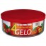 Round glass Gelo Box red plastic lid Bormioli Rocco