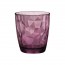 Glass tumbler 13oz / 39cl purple - Diamond - Bormioli Rocco