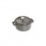 Round cast iron cocotte 4" / 10 cm - graphite grey - Fundamentals - Staub