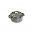 Round cast iron cocotte 5.5" / 14 cm - graphite grey - Fundamentals - Staub