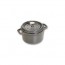 Round cast iron cocotte 6.3" / 16 cm - graphite grey - Fundamentals - Staub