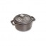 Round cast iron cocotte 7" / 18 cm - graphite grey - Fundamentals - Staub