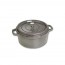 Round cast iron cocotte 11" / 28 cm - graphite grey - Fundamentals - Staub