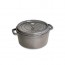 Round cast iron cocotte 13.4" / 34 cm - graphite grey - Fundamentals - Staub