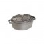 Oval cast iron cocotte 12.2" / 31 cm - graphite grey - Fundamentals - Staub