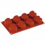 Flexible silicone mold - 8 hearts - Flexipad