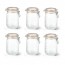 Set of 6 glass canning jars 25oz / 0.75L with 85mm airtight gaskets - super - le parfait