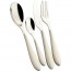 24 pieces cutlery set 18/10 stainless steel - ivory ABS handle - Gioia - Bugatti