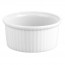 Porcelain pleated deep soufflé dish 12oz / 35cl white 4" / 10cm - Pillivuyt